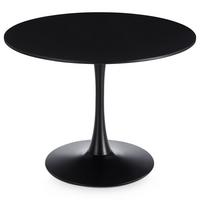 ESSTISCH LOIRE schwarz - Schwarz, Holzwerkstoff/Metall (100/100/73cm) - IDIMEX