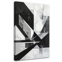 LEINWANDBILD 3D und geometrisch 70x100cm - Grau, Textil (70/100cm) - Feeby