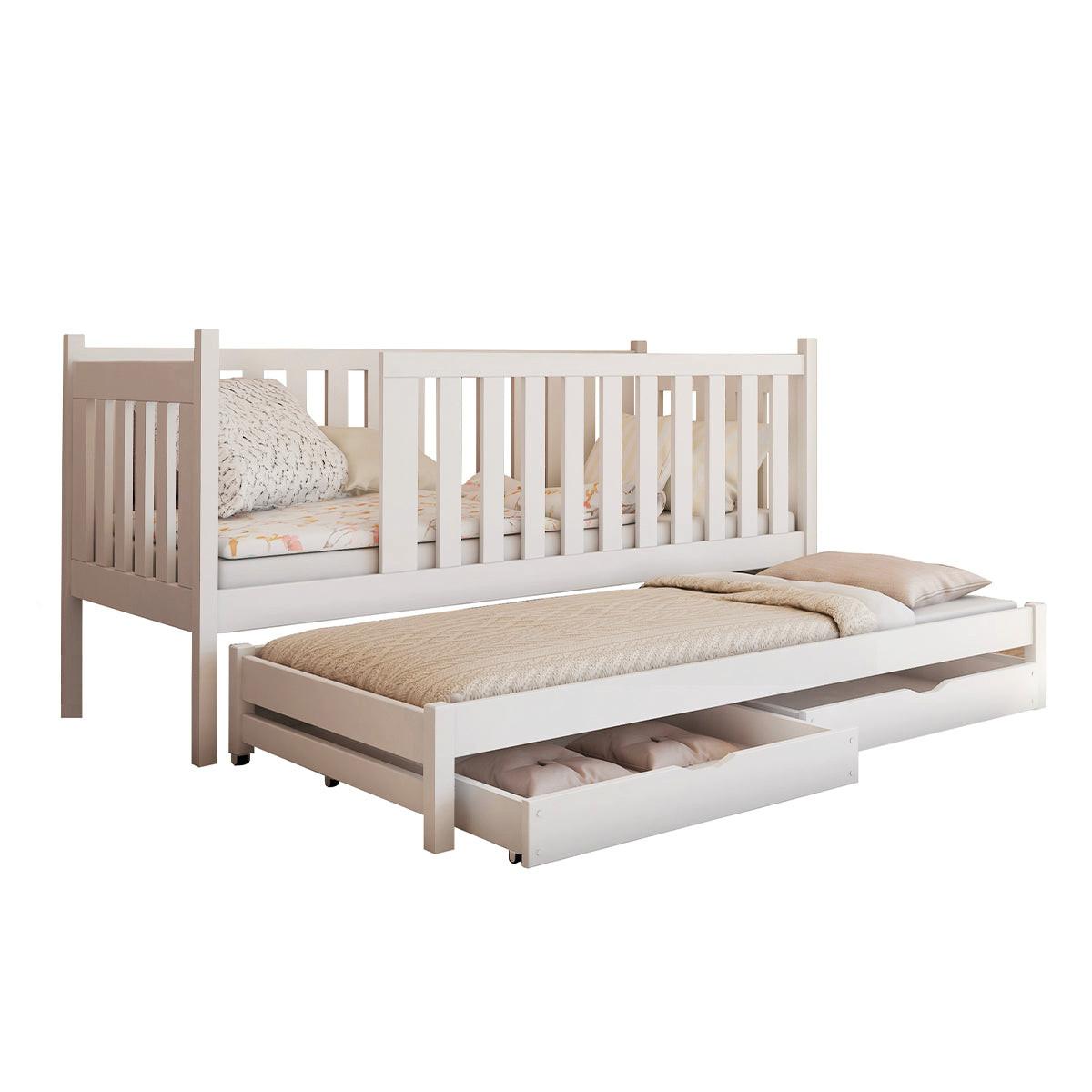 BETT 90/200 Remy Weiß - Weiß, Holzwerkstoff (90/200cm) - Petits-meubles