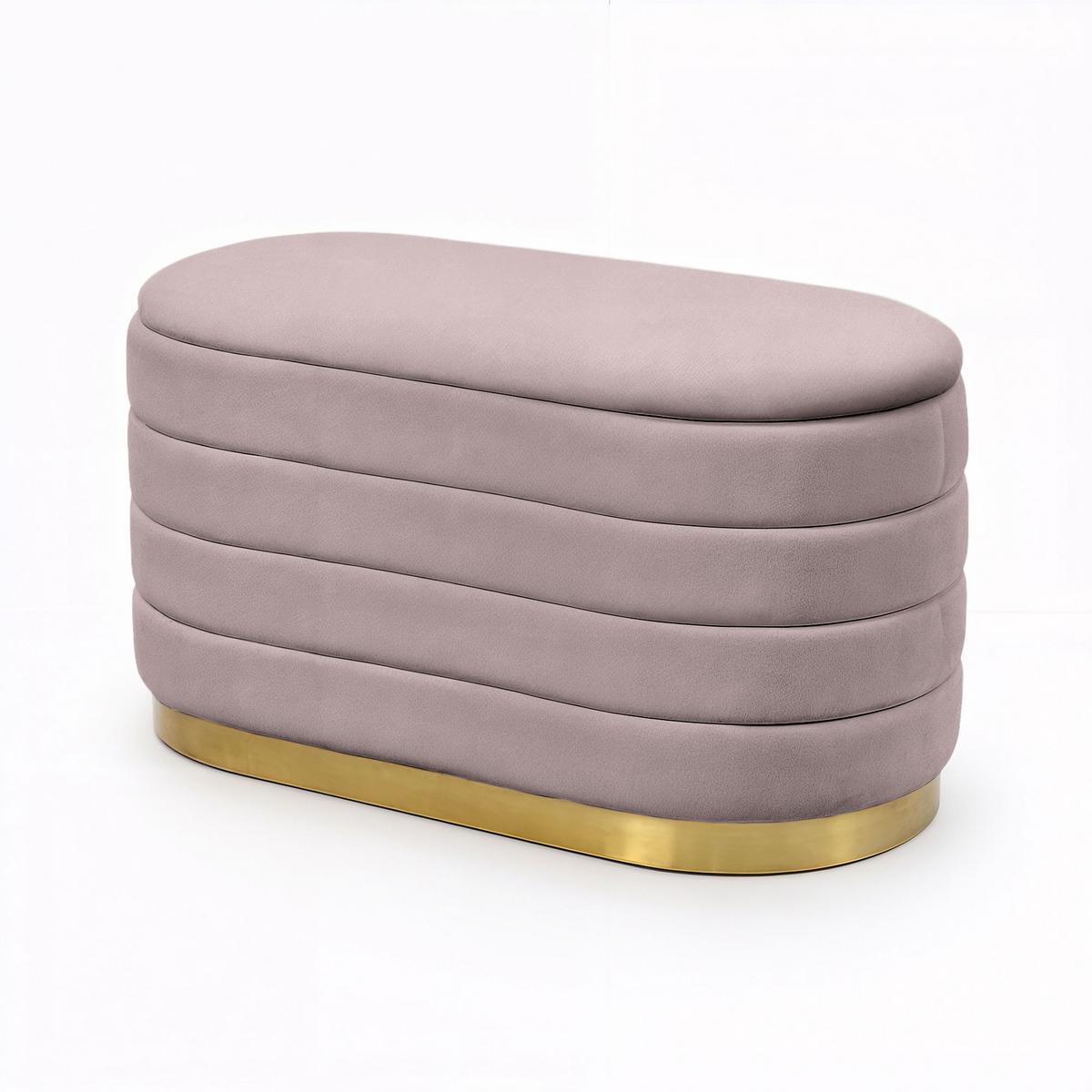 POLSTERBANK mi Stauraum Rosa - Rosa, Textil (80/42/42cm) - RAUMHIRSCH FURNITURE