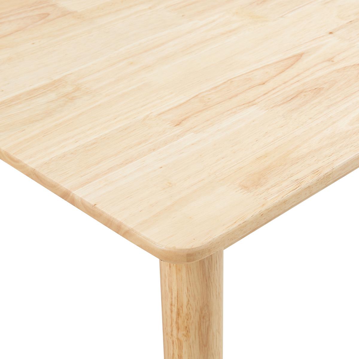 ESSTISCH Klijori - Naturfarben, Holz (70/140/73.5cm) - [en.casa]