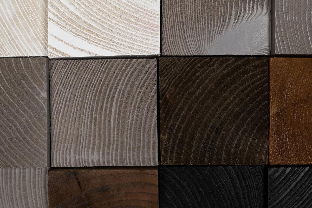 HOLZBILD Grau 98/55 cm - Weiß/Grau, Holz (6.5/55cm) - KUNSTLOFT