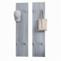 GARDEROBENPANEEL Wandpaneel Avola-Anthrazit - Anthrazit, Holzwerkstoff (120/28/2cm) - Vladon