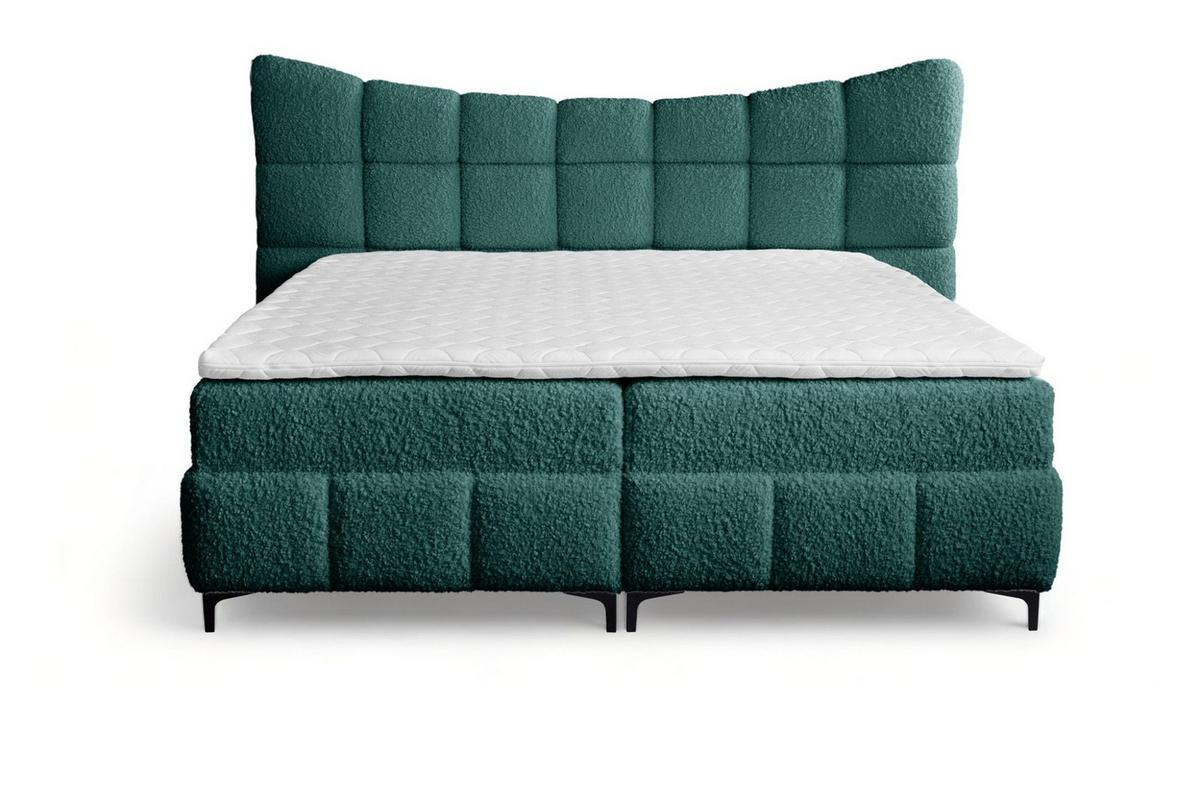 BOXBETT Nova In Rolf - Türkis, Holzwerkstoff/Textil (160/200cm) - Fun Möbel