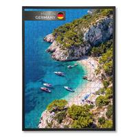 PUZZLERAHMEN 60/80 cm Aluminium Schwarz - Schwarz, Metall (60/80/1.6cm) - K-Möbel