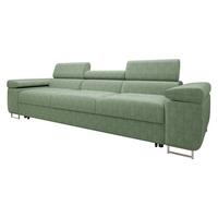SCHLAFSOFA Torezio 3 Bis Cord - Hellgrün, Holz/Textil (263/90/102cm) - MIRJAN24