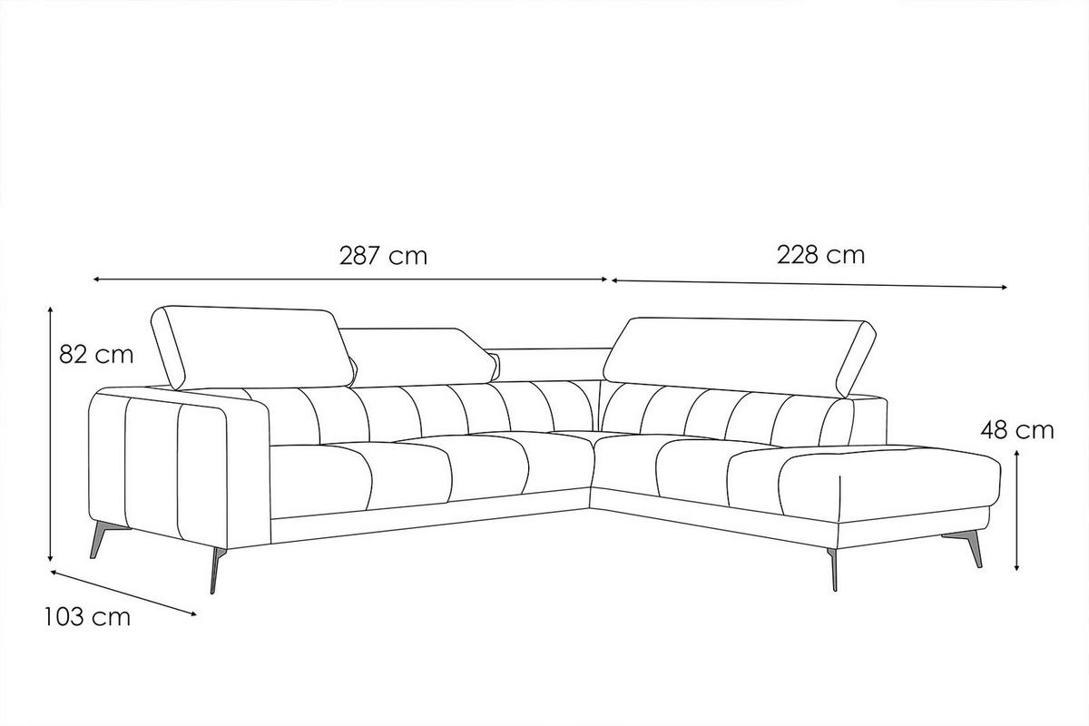 ECKSOFA MORELLO 5-Sitzer, dunkelgrau - Dunkelgrau/Schwarz, Holzwerkstoff/Textil (287/228cm) - Wozimo