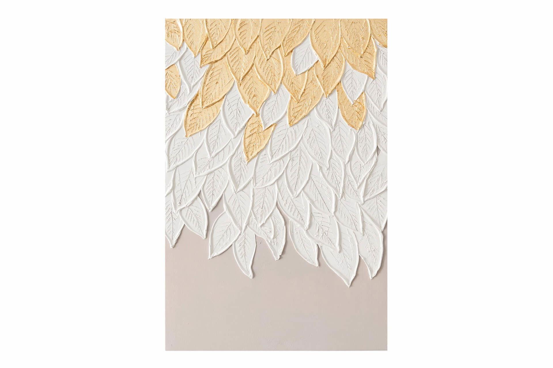 ACRYLBILD HANDGEMALT 60/90 cm - Beige/Weiß, Holz/Textil (60/90cm) - KUNSTLOFT