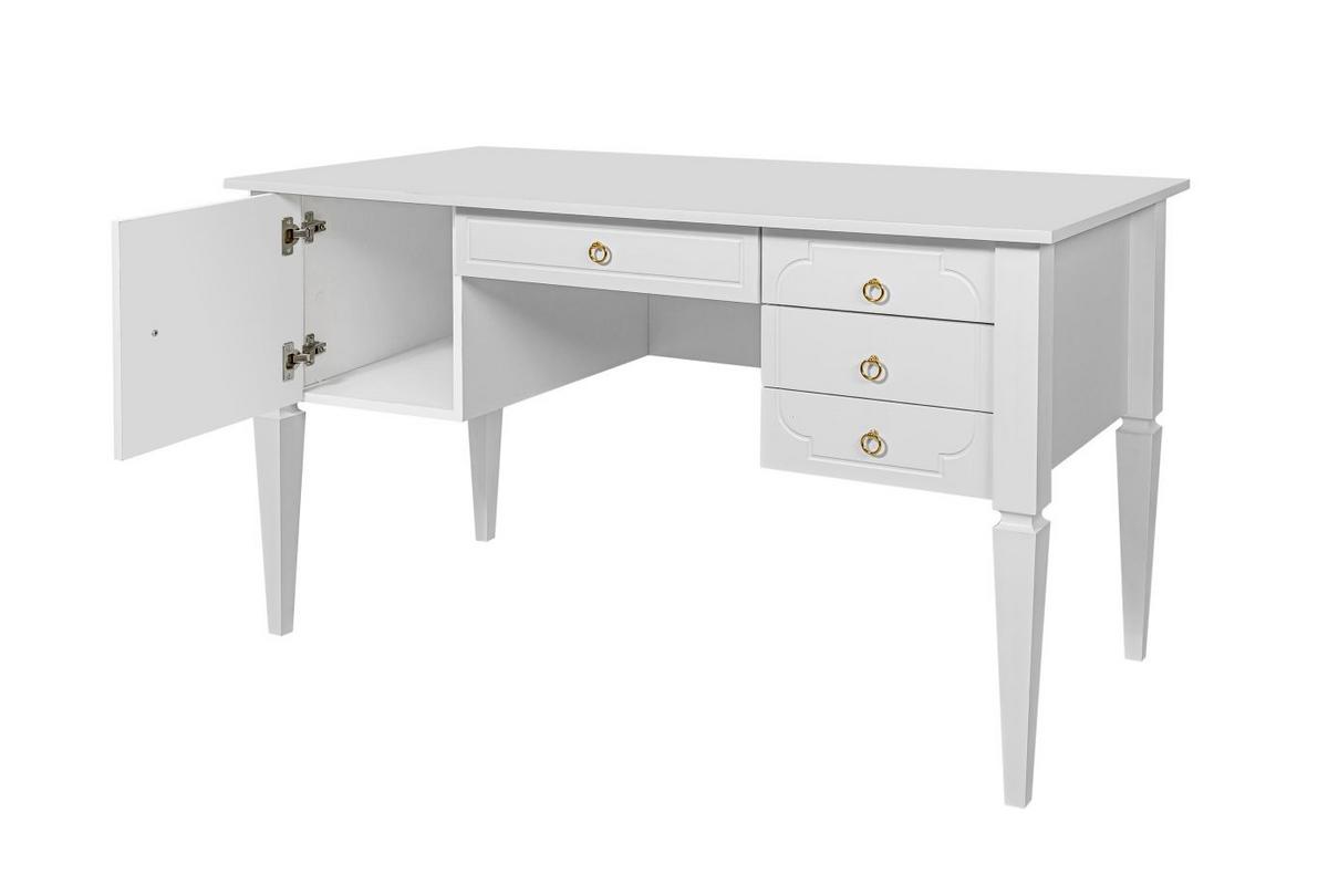 KINDERSCHREIBTISCH Royal - Weiß, Holzwerkstoff (132/78/60cm) - RAUMHIRSCH FURNITURE