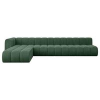 ECKSOFA modulares Sofa Darnel-L3 - 387x177x70 cm Grün - Grün, Holzwerkstoff/Textil (387/177cm) - ALTDECOR