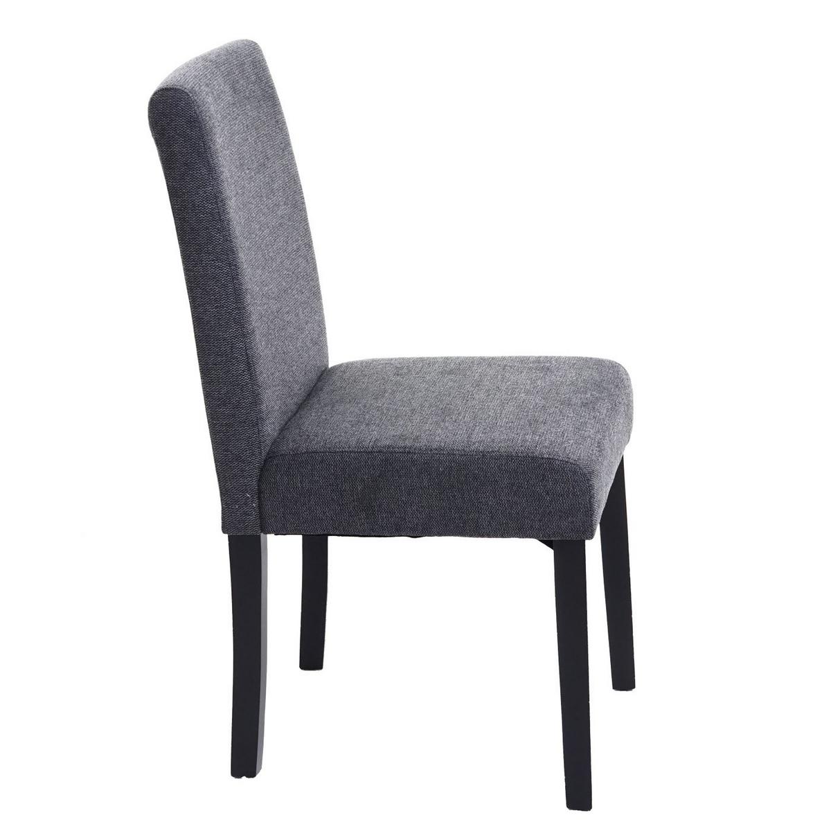 ESSZIMMERSTUHL Anthrazit, Dunkelbraun 4er-Set - Anthrazit/Dunkelbraun, Textil (43/90/56cm) - MCW