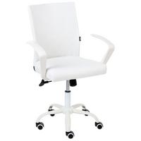 BÜROSTUHL Weiß Modra - Weiß, Textil (52/91/52cm) - Beliani