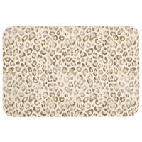 BADEMATTE Leopard - Klassisch - Beige 90x60 cm - Hellbraun, Textil (90/60cm) - OnlyWow