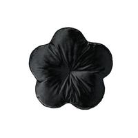KISSEN-BLUME Samt&Sonders schwarz 50 cm Ø - Schwarz, Textil (50cm) - beties Heimtextil