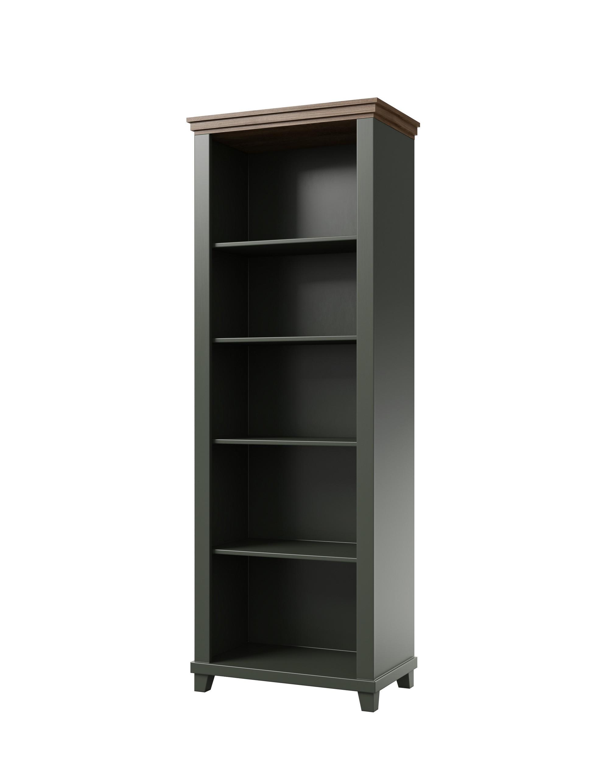 BÜCHERREGAL EVOLETTA 71x42x200 cm, Regal Hellgrün - Hellgrün, Holzwerkstoff (71/200/42cm) - MASSENO