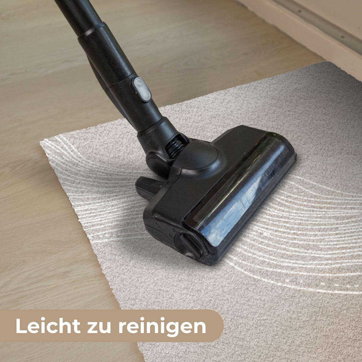 FUSSMATTE Wellenlinien - Fließend - Sandfarben Fußabtreter 60x40 cm - Beige, Kunststoff (60/0.4cm) - MuchoWow