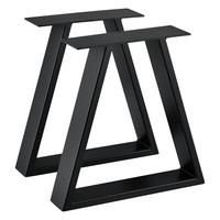 TISCHGESTELL-SET 2-TLG. Eschau - Schwarz, Metall (40/40/10cm) - [en.casa]