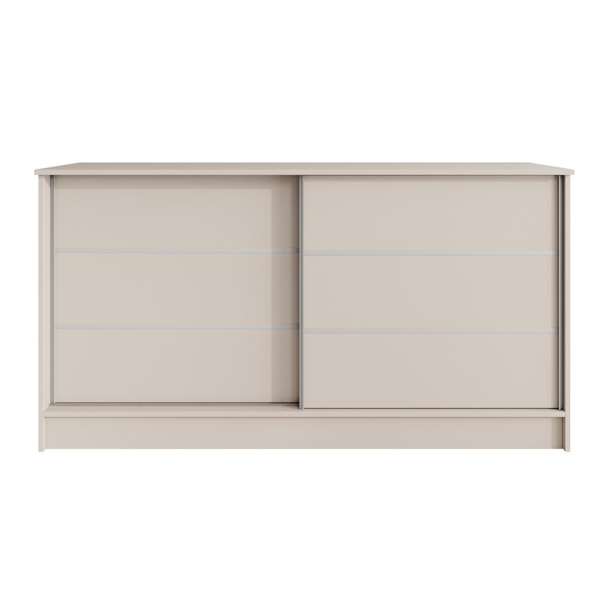 KOMMODE Mirela mit 2 Schiebetüren 160 cm, Kaschmir - Kaschmir, Holzwerkstoff (161/85/43.5cm) - Beautysofa