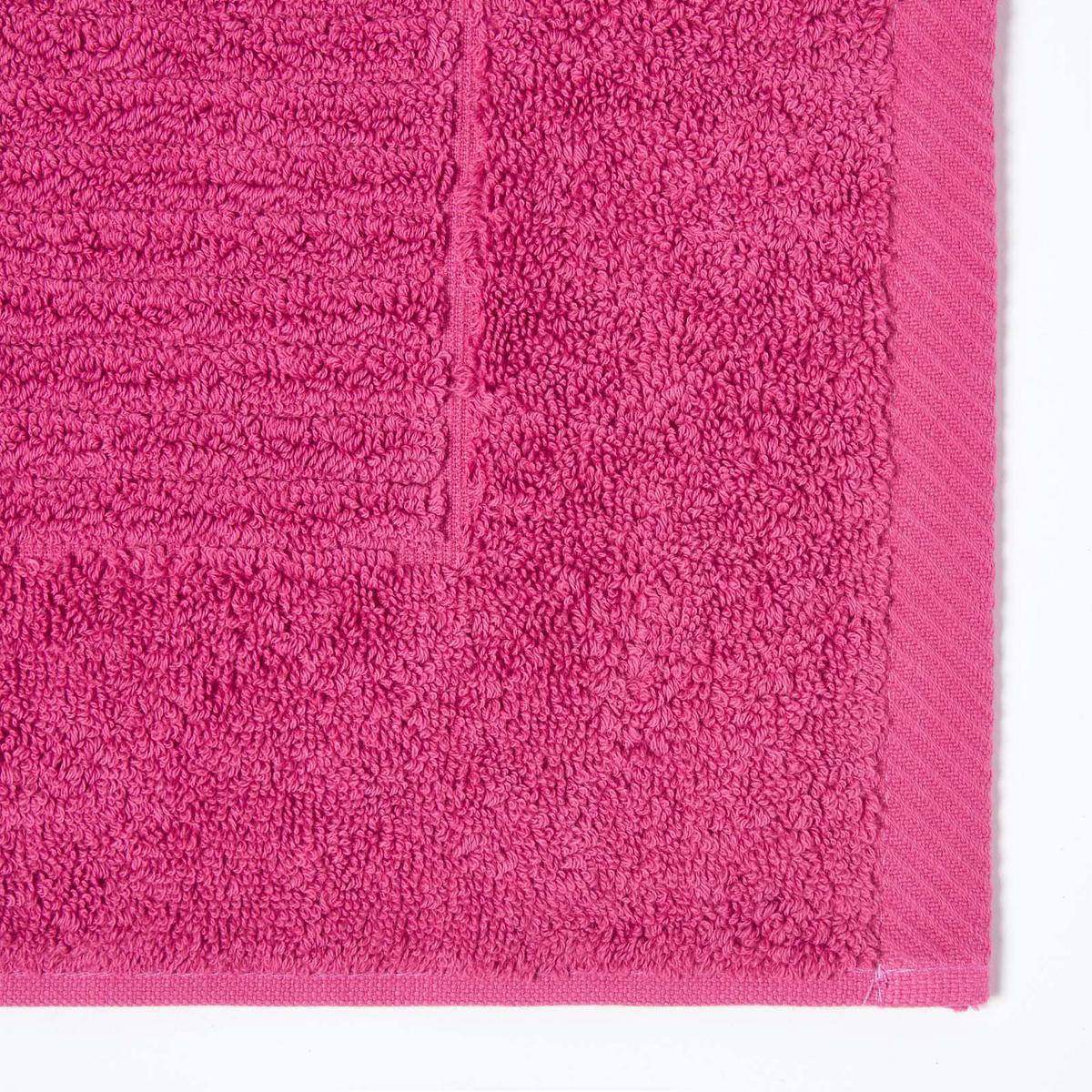 BADEMATTE Imperial 50/80 cm, Baumwolle - Magenta, Textil (50/80cm) - Homescapes