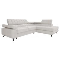ECKSOFA Nord Premium, Seite: Rechts - Anthrazit/Creme, Holz/Textil (264/203cm) - MIRJAN24