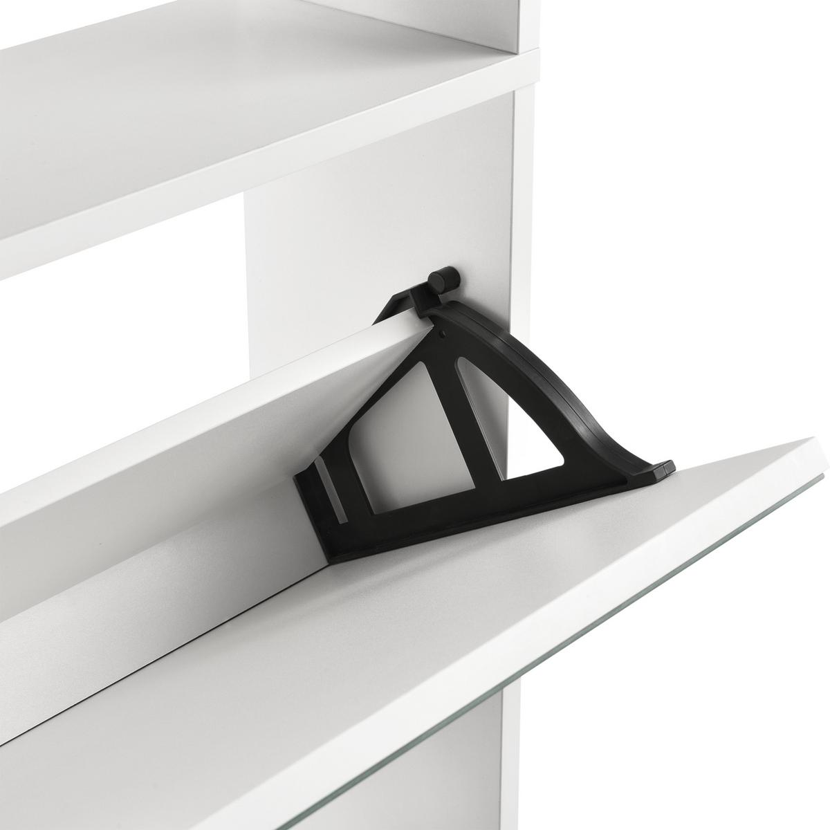 SCHUHKIPPER Vogar - Weiß, Holzwerkstoff (63/134/17cm) - [en.casa]