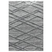 HOCHFLORTEPPICH EISACK, im Boho-Stil, aus Polypropylen, Grau, 280 x 370 cm - Grau, Textil (370/280cm) - KADIMA DESIGN