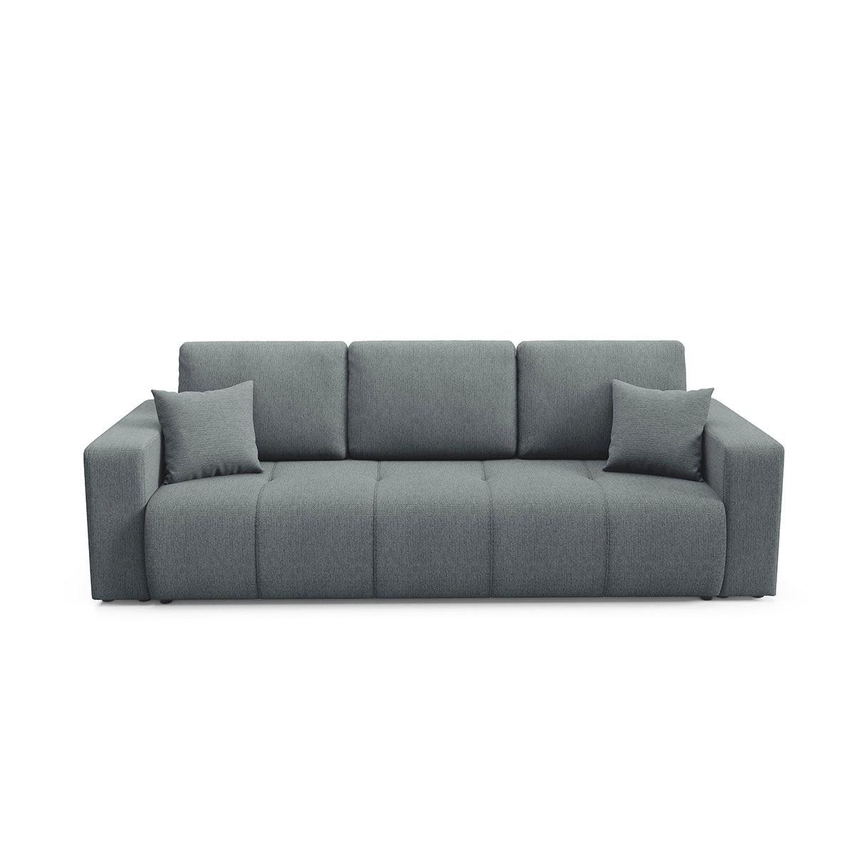 SOFA Vasco 3 Sitzplätze Grau - Grau, Holz (244/86/92cm) - Petits-meubles