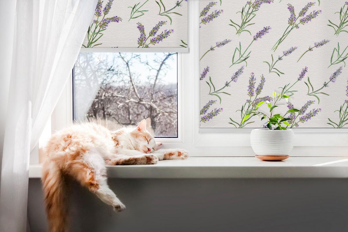 INNENROLLO - Fensterrollo - Rollo - 150x140 cm - Lavendel - Violett, Kunststoff (150/140/0.5cm) - TULUP