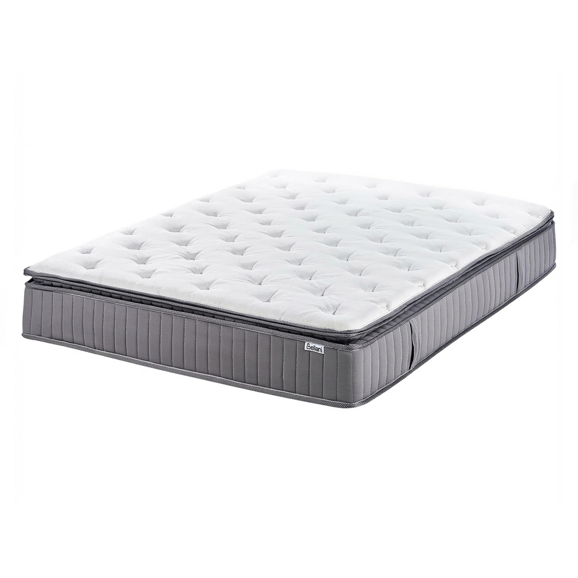 GEL-MEMORYSCHAUM-TASCHENFEDERKERNMATRATZE H2/3 Mittel 120/200 cm Pleasant - Weiß, Textil (120/200cm) - Beliani