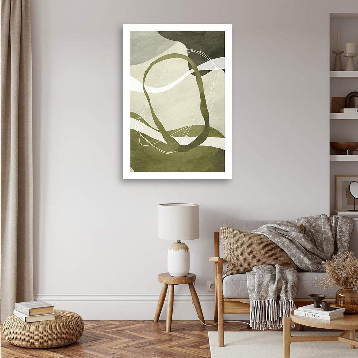 KUNSTDRUCK Grün 80/120 cm - Grün, Textil (80/120cm) - KUNSTLOFT