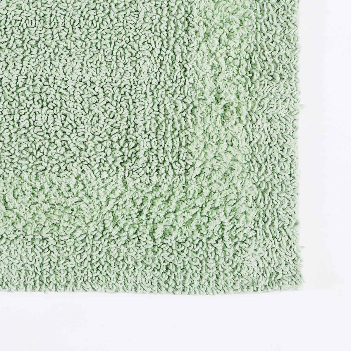 BADEMATTE 70/120 cm, 100% Baumwolle, wendbar - Salbeigrün, Textil (70/120cm) - Homescapes