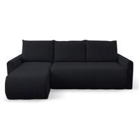 ECKSOFA Timmone Graphit Chenille 230 cm - Schwarz, Kunststoff/Textil (230/149cm) - Selsey