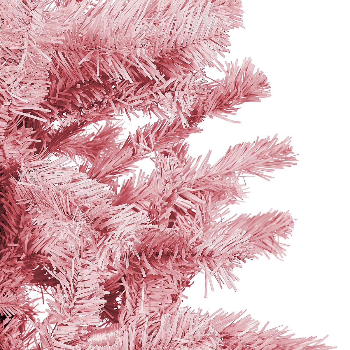 WEIHNACHTSBAUM 210 cm Rosa Farnham - Rosa, Kunststoff (210cm) - Beliani