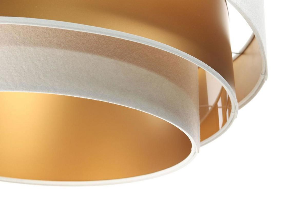 HÄNGELEUCHTE Gold 60/20 cm - Weiß, Kunststoff (60/1.5/20cm) - ONZENO