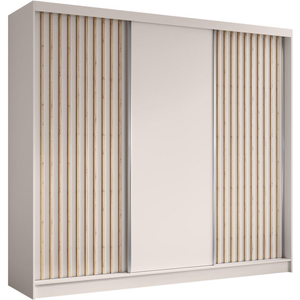 SCHWEBETÜRENSCHRANK Helios 240/216/61 kaschmir - Kaschmir, Holzwerkstoff (240/216/61cm) - Beautysofa