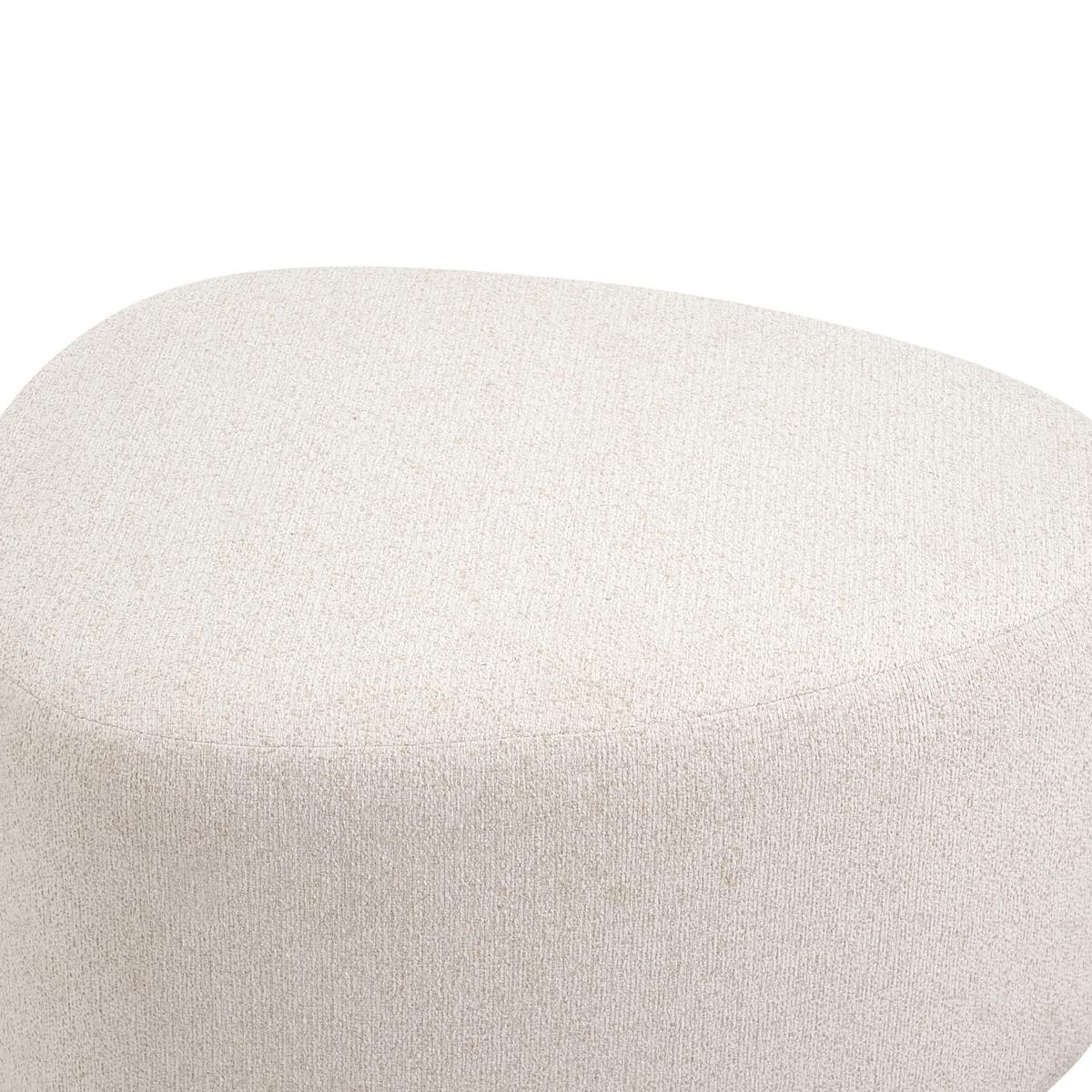 POUF Stoff Hellbeige Saco - Beige, Textil (57/45/78cm) - Beliani