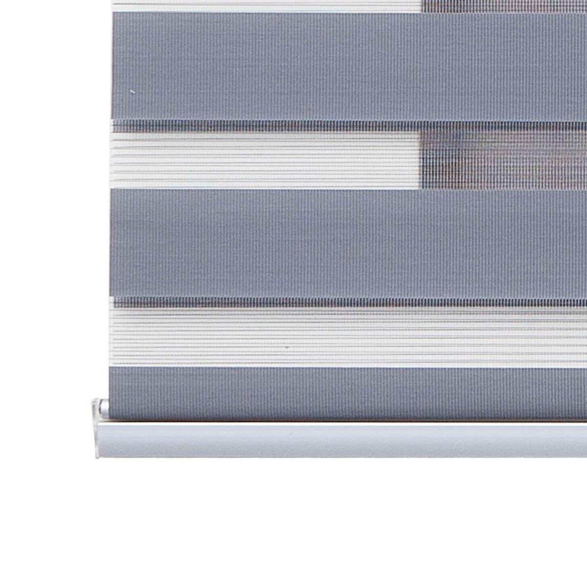 DOPPELROLLO Silber 160x250 cm - Silberfarben, Kunststoff (160/250cm) - STORESDECO