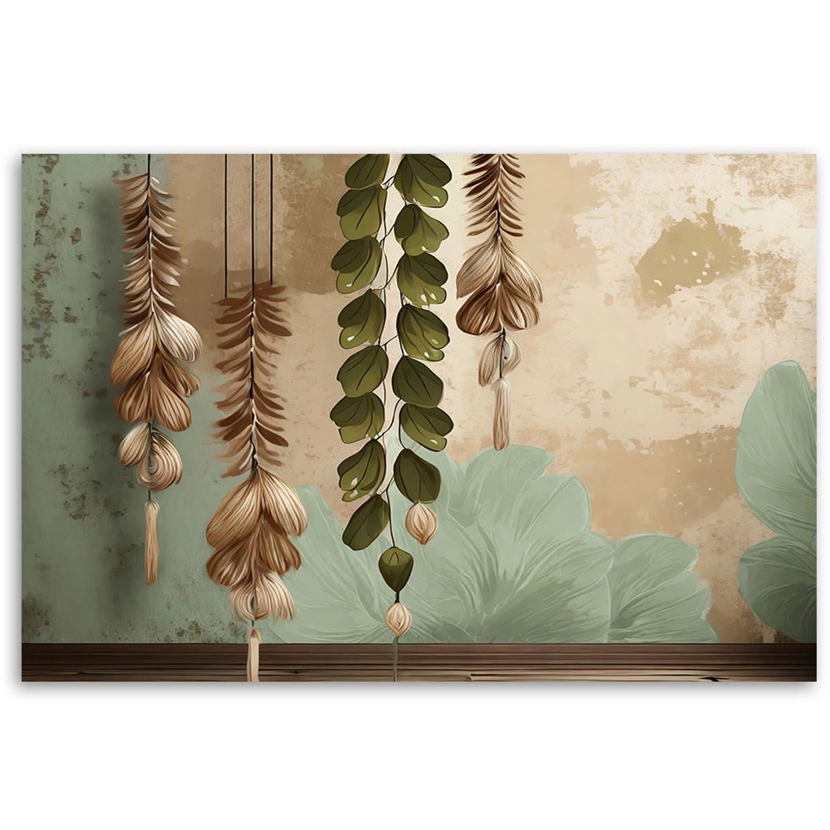KUNSTDRUCK Grün 60/40 cm - Grün, Textil (60/40cm) - KUNSTLOFT