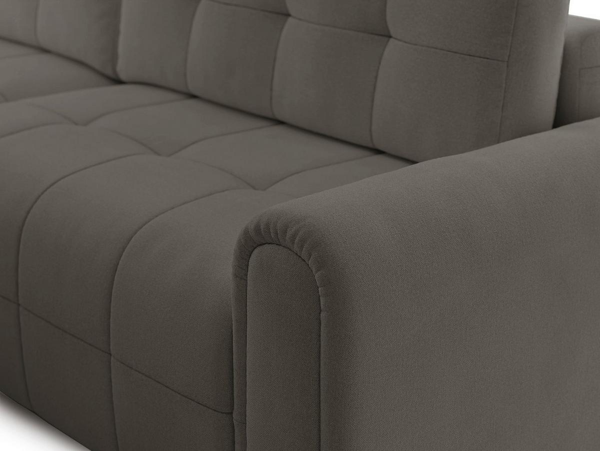 ECKSOFA Simolla Taupe links - Graubraun/Schwarz, Kunststoff/Textil (268/180cm) - Selsey