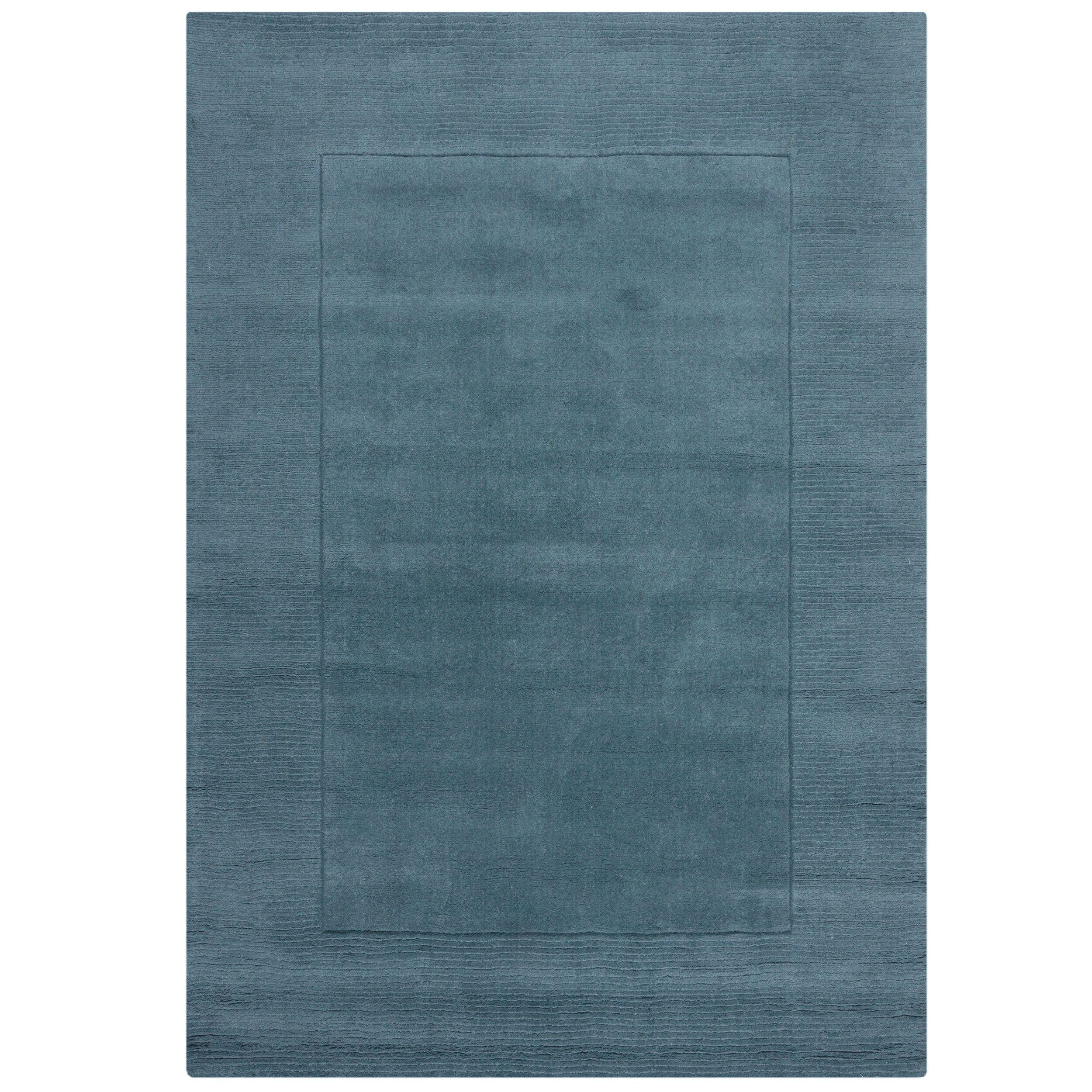 WOLLTEPPICH MOLE, einfarbig, Blau, 200 x 290 cm - Blau, Textil (290/200cm) - KADIMA DESIGN