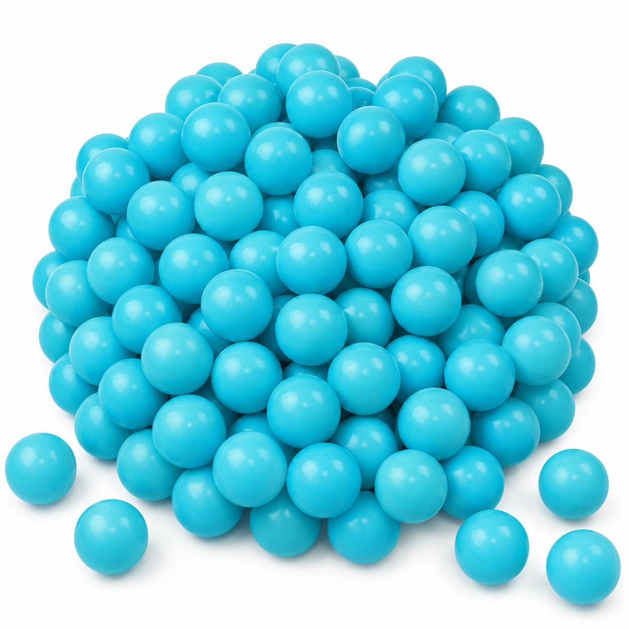 BÄLLEBAD-BÄLLE 50 Stück, Türkis, 5.5 cm - Türkis, Kunststoff (5.5/5.5/5.5cm) - Littletom
