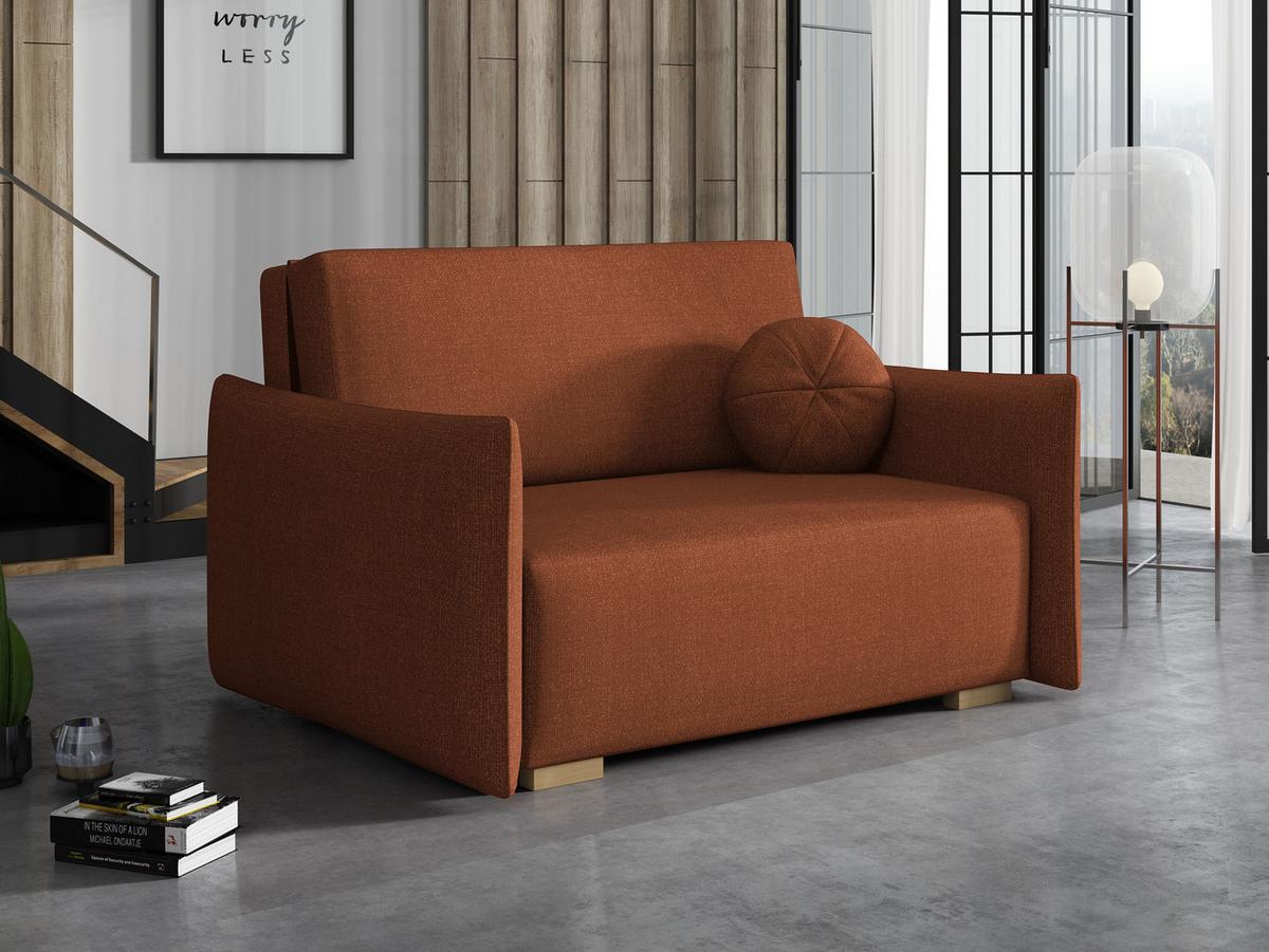 SCHLAFSOFA Viva Glov II - Bronzefarben/Naturfarben, Holz/Textil (134/85/98cm) - MIRJAN24