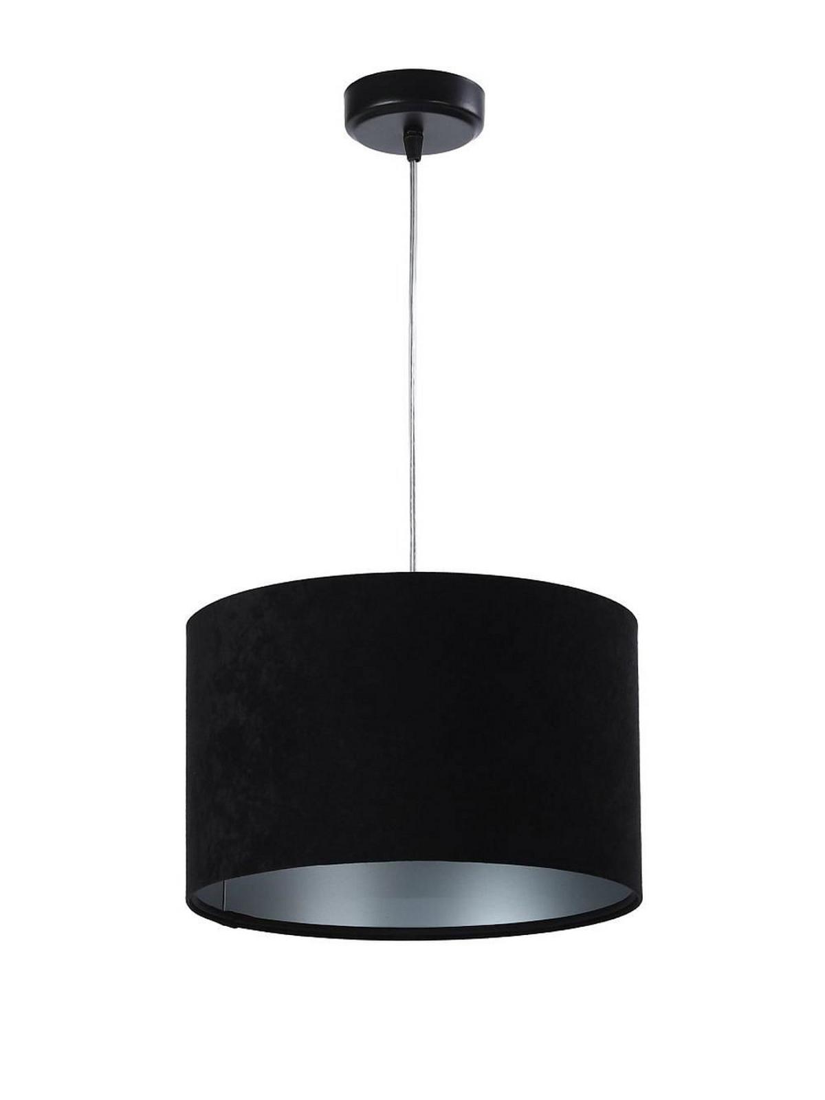 HÄNGELEUCHTE Schwarz 30/20 cm - Silberfarben/Schwarz, Kunststoff (30/0.45/20cm) - ONZENO