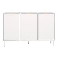 SIDEBOARD Vena Weiß 150 cm - Goldfarben/Weiß, Holzwerkstoff/Kunststoff (150/86/40cm) - Selsey