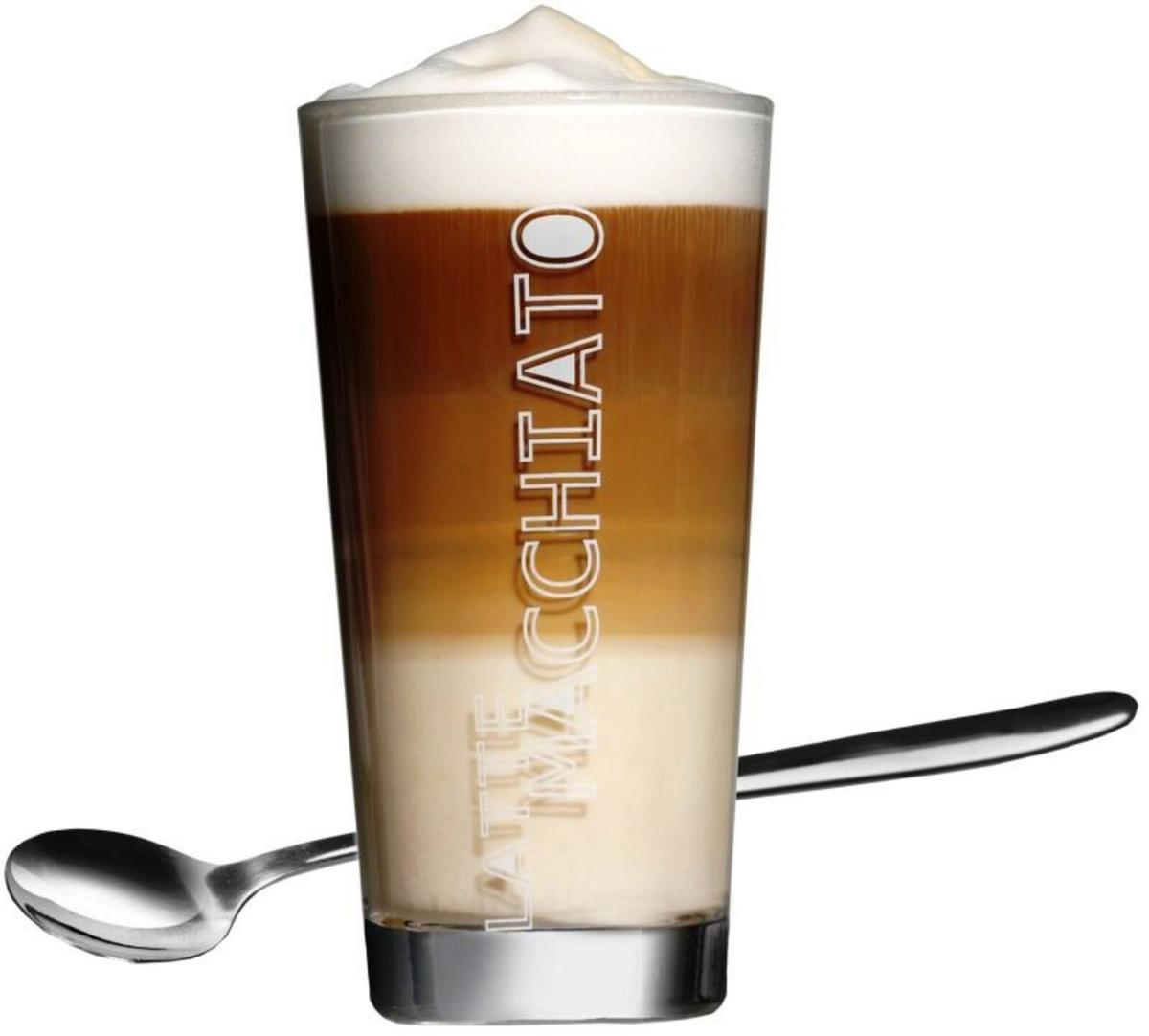 LATTE MACCHIATO GLÄSER + LÖFFEL Lena transparent 350 ml 12er Set - Transparent, Glas (0.35L) - Ritzenhoff Breker