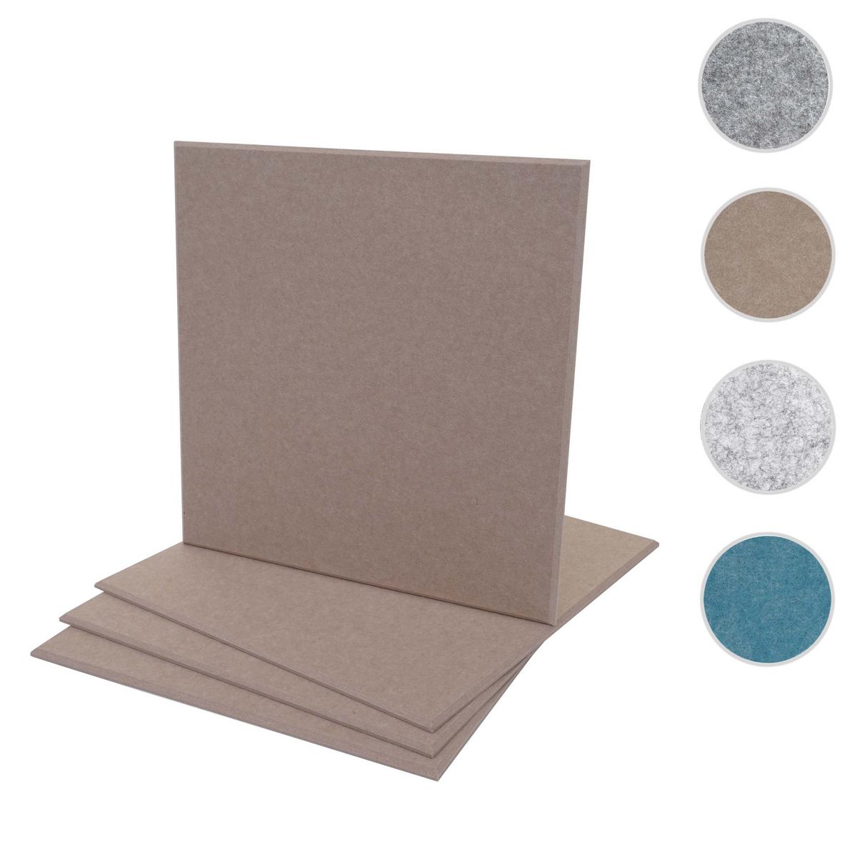 AKUSTIKWANDPANEEL Braun Komplett-Set - Braun, Textil (50/50/1cm) - MCW