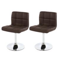 ESSZIMMERSTUHL Braun 2er-Set - Braun, Textil (43/76/44cm) - MCW