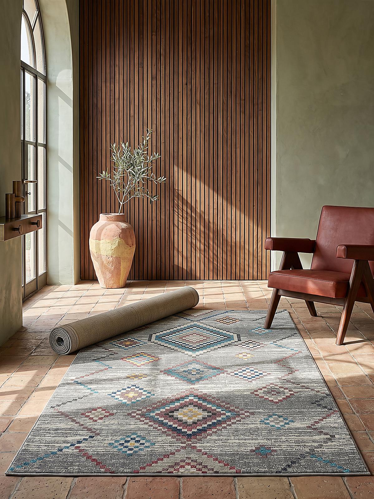TEPPICH Outdoor Berber LIMMAT Polypropylen Creme 80 x 300 cm - Beige, Textil (80/300cm) - KADIMA DESIGN