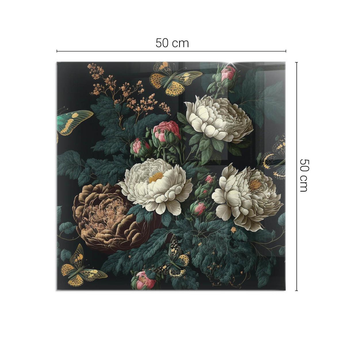 GLASPLATTE für Kamin 50x50 cm - Grün, Glas (50/50/0.4cm) - TULUP