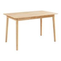 ESSTISCH Klijori - Naturfarben, Holz (70/140/73.5cm) - [en.casa]